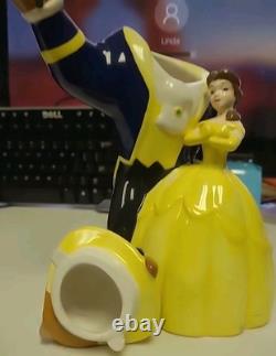 Vintage 1990'S Disney Store Dancing Beauty And The Beast Teapot Figurine Belle