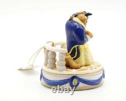 Vintage 1991 Disney Beauty and the Beast Figurine Music Box (Wind-Up) NIB