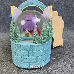 Vintage 1991 Disney Beauty & the Beast Double Sided Musical Snow Globe EUC