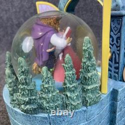 Vintage 1991 Disney Beauty & the Beast Double Sided Musical Snow Globe EUC