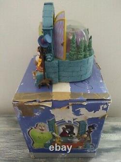 Vintage 1991 Disney Store Beauty And The Beast Musical Dancing Snowglobe