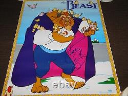 Vintage 20 X 16 Walt Disney Company The Beast Poster Signed #82115