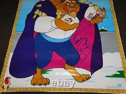 Vintage 20 X 16 Walt Disney Company The Beast Poster Signed #82115