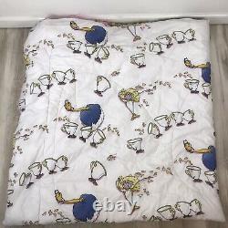 Vintage 90's Disney Beauty and the Beast Full Size Sheet Comforter Set Complete