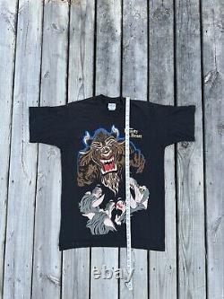 Vintage 90s Disney Beauty and the Beast Promo Black Large VTG Shirt