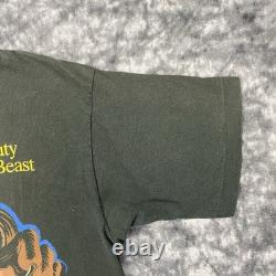 Vintage Beauty And The Beast TShirt Mens Size L Disney Store Tag Original Rare