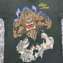 Vintage Beauty And The Beast TShirt Mens Size L Disney Store Tag Original Rare