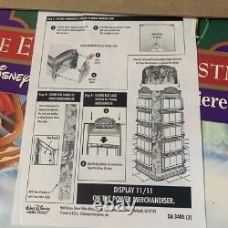 Vintage DISNEY BEAUTY & BEAST ENCHANTED CHRISTMAS STANDEE STORE DISPLAY Promo