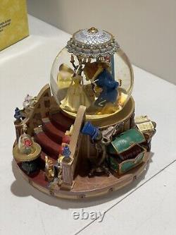 Vintage Disney 1991 Beauty and The Beast Musical Snow Globe