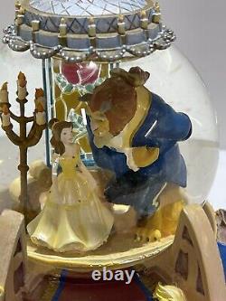 Vintage Disney 1991 Beauty and The Beast Musical Snow Globe