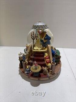 Vintage Disney 1991 Beauty and The Beast Musical Snow Globe