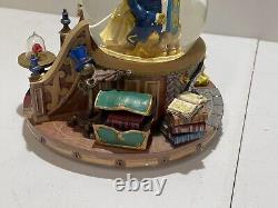 Vintage Disney 1991 Beauty and The Beast Musical Snow Globe