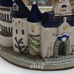 Vintage Disney Beauty And The Beast Musical Snow Globe With Box & Paperwork