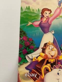 Vintage Disney Beauty And The Beast Original Movie Poster 35 x 23 inches