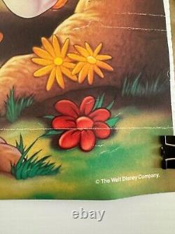 Vintage Disney Beauty And The Beast Original Movie Poster 35 x 23 inches