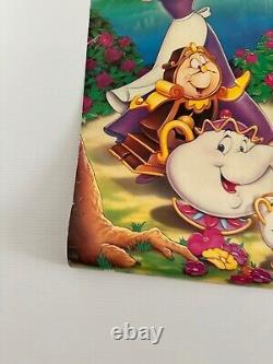 Vintage Disney Beauty And The Beast Original Movie Poster 35 x 23 inches