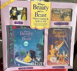 Vintage Disney Beauty And The Beast Videocassette & Activity Kit Sealed NEW