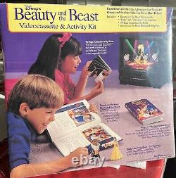 Vintage Disney Beauty And The Beast Videocassette & Activity Kit Sealed NEW