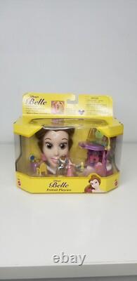 Vintage Disney Beauty & Beast Belle Portrait Playcase Mini Doll Set 1999 NIB