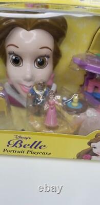 Vintage Disney Beauty & Beast Belle Portrait Playcase Mini Doll Set 1999 NIB