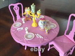 Vintage Disney Beauty & The Beast Enchanted Musical Table