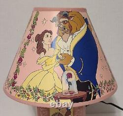 Vintage Disney Beauty & The Beast Lamp Features Belle glows in the dark