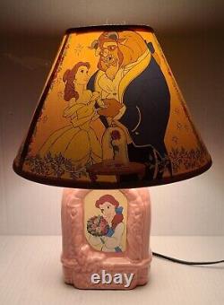 Vintage Disney Beauty & The Beast Lamp Features Belle glows in the dark