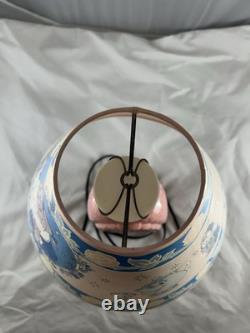 Vintage Disney Beauty and The Beast Lamp Belle Glow in the Dark Rare TESTED