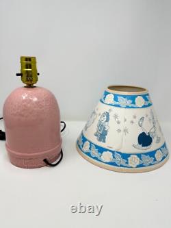 Vintage Disney Beauty and The Beast Lamp Belle Glow in the Dark Rare Tested HTF