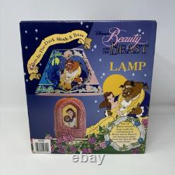 Vintage Disney Beauty and the Beast Belle Glow in the Dark Lamp Tested HTF