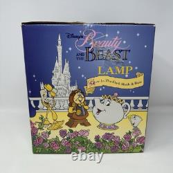 Vintage Disney Beauty and the Beast Belle Glow in the Dark Lamp Tested HTF