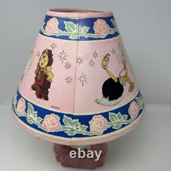 Vintage Disney Beauty and the Beast Belle Glow in the Dark Lamp Tested HTF