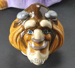 Vintage Disney Beauty and the Beast Ceramic Teapot Belle Beast Mrs. Potts Chip