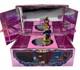 Vintage Disney Beauty and the Beast Musical Jewelry Box Pink Tin 1991 Dancing