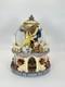 Vintage Disney Beauty and the Beast Musical Snow Globe Belle & Beast Dancing