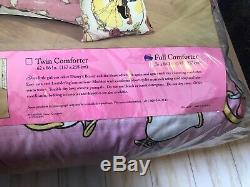 Vintage Disney Beauty and the Beast Reversible Full Size Comforter 90s NEW