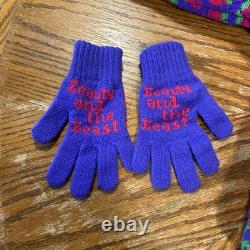 Vintage Disney Beauty and the Beast Sherpa Jacket & Mittens- Kids 5/6 RARE