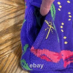 Vintage Disney Beauty and the Beast Sherpa Jacket & Mittens- Kids 5/6 RARE