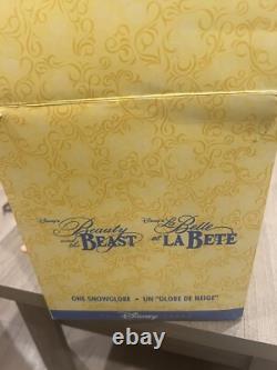 Vintage Disney Beauty and the Beast Snowglobe Musical Belle and Beast