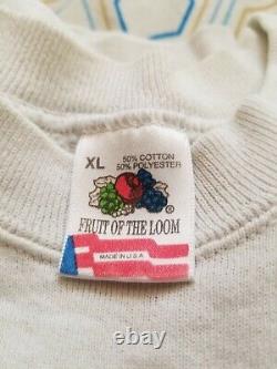 Vintage Disney Beauty and the Beast Sweatshirt Crewneck Mens XL White Movie 90s