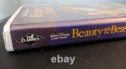 Vintage Disney Black Diamond Beauty and the Beast vhs Tape 1992 Tested Rare