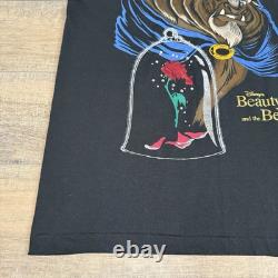 Vintage Disney Store Beauty And The Beast T-Shirt (2XL) Tall Fit Flawless B11