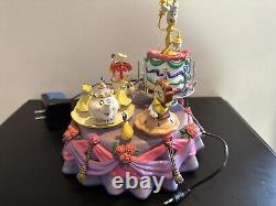 Vintage Enesco Disney's Beauty and the Beast Multi-Action Deluxe Musical Box