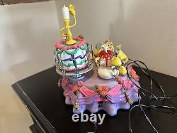 Vintage Enesco Disney's Beauty and the Beast Multi-Action Deluxe Musical Box