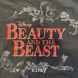 Vintage Men's Disney Beauty & The Beast Broadway Musical T Shirt Black Size XL