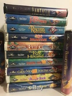 Vintage RARE Disney Black Diamond VHS Tapes Beauty And The Beast 1992 ...