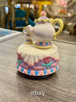 Vintage Schmid Disney Beauty and The Beast Mrs. Potts and Chip Music Box