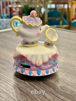 Vintage Schmid Disney Beauty and The Beast Mrs. Potts and Chip Music Box