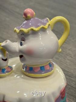 Vintage Schmid Disney Beauty and The Beast Mrs. Potts and Chip Music Box