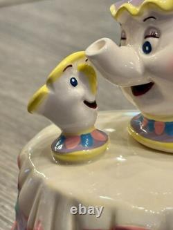 Vintage Schmid Disney Beauty and The Beast Mrs. Potts and Chip Music Box